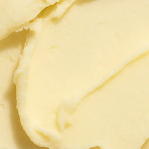 Macro image showing the creamy, whipped texture of Hair n' Scalp Butter